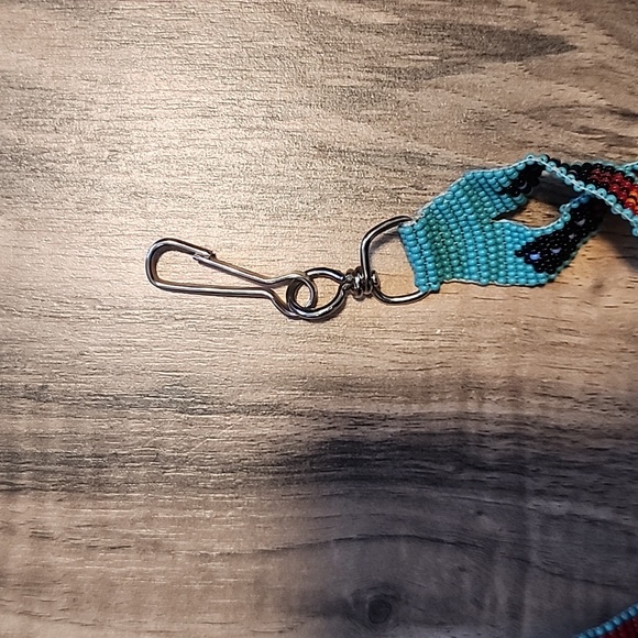 Hand Beaded ID Badge Lanyard - Picture 4 of 4